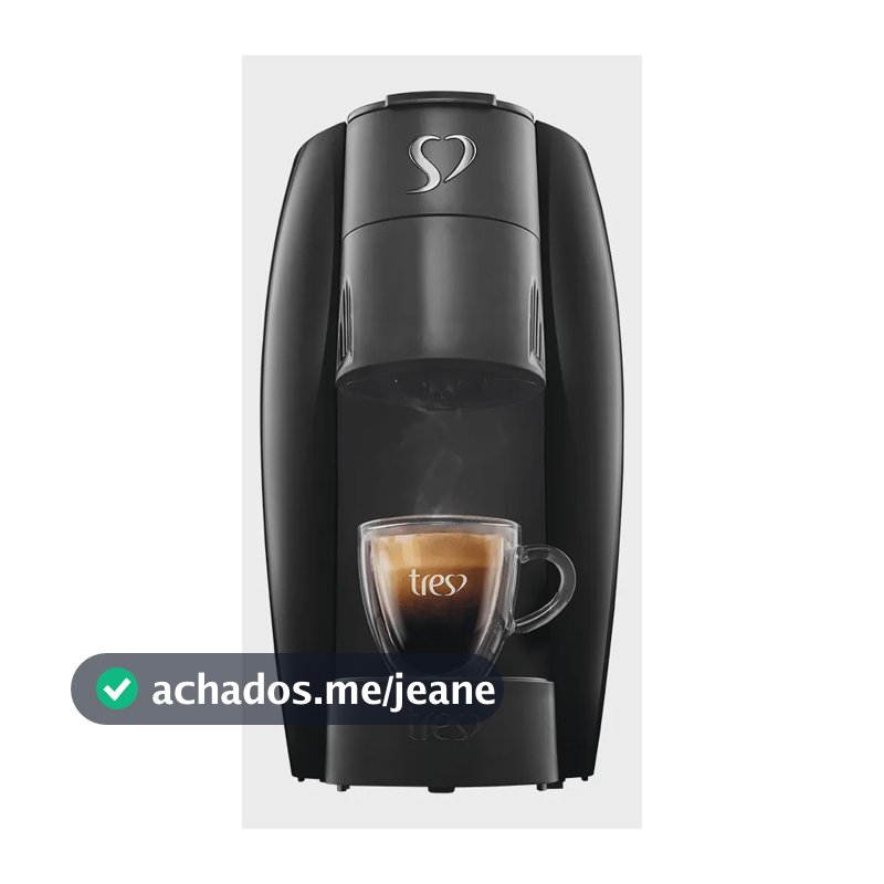 Cafeteira Espresso Lov Preta v - Tres 3 Corações Preto