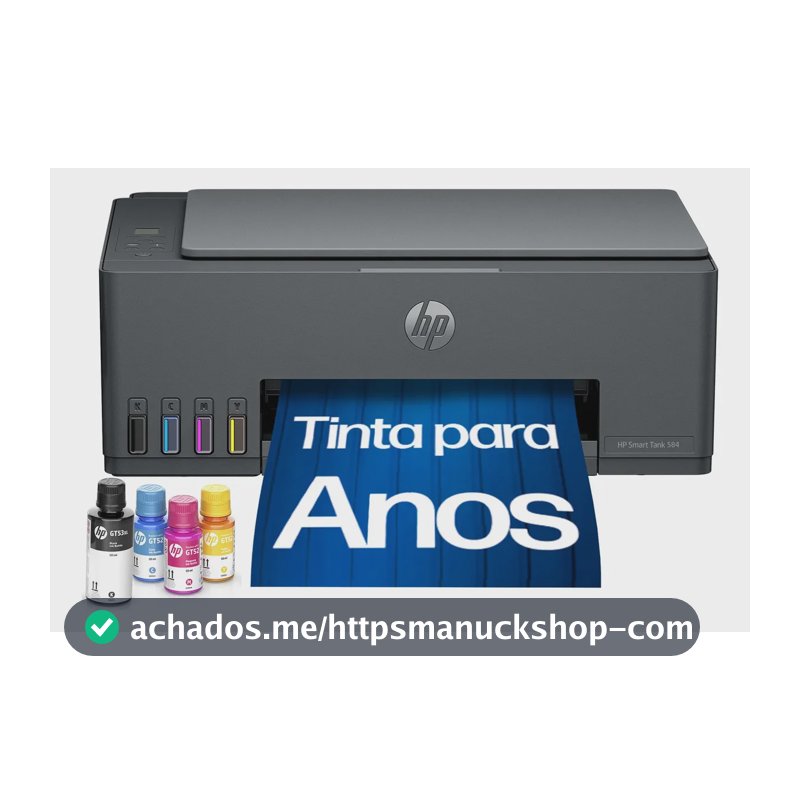 Impressora Multifuncional HP Smart Tank 584 - Preta