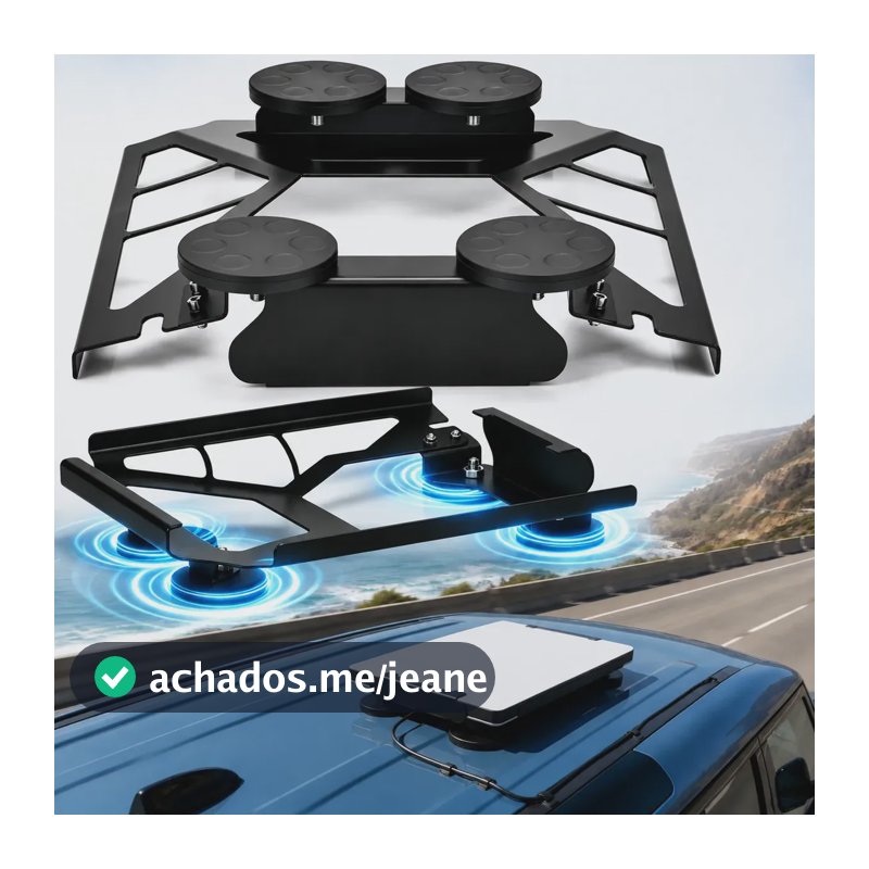 Acabamentos Para Racks Starlink Mini Suporte Magnético Carro Preto