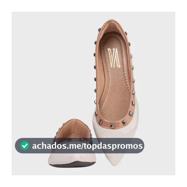 Sapatilha Feminina Bico Fino Casual Flat Pirâmide 1608