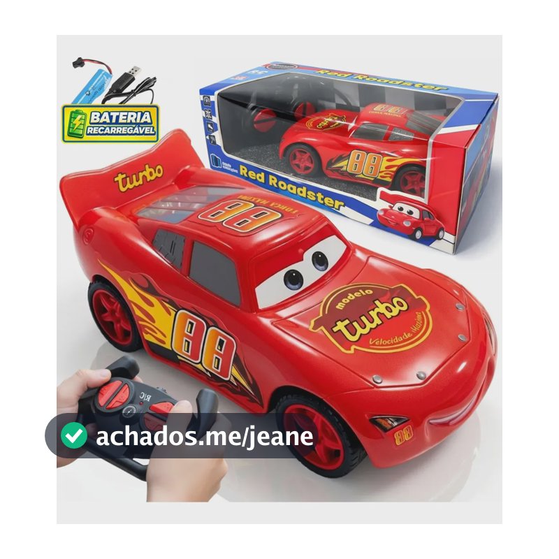 Carrinho Controle Remoto Recarregável Super Relâmpago Atacarejo Kids Carro Sem fio