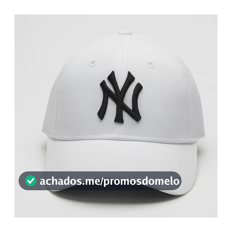 Boné Ny New York Masculino Feminino Unissex Fitão Blogueira Cor Branco E Preto Tamanho Un