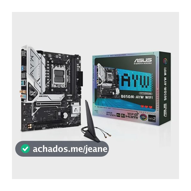 Placa-mãe Asus B650m-ayw Wifi Matx Am5 Ddr5 Pcie 5.0 Wifi 6e
