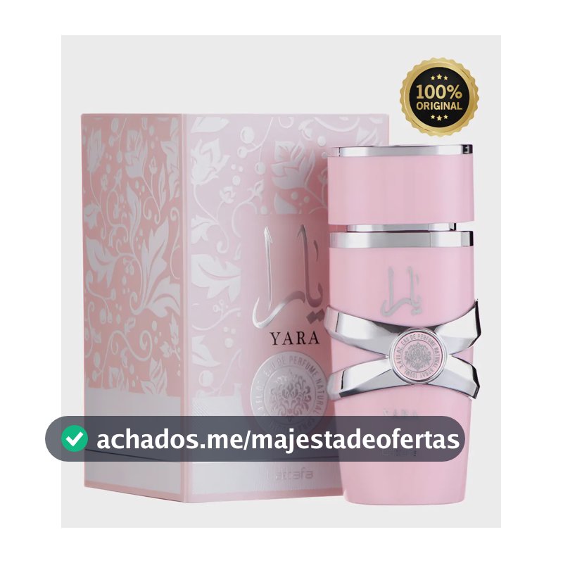 Perfume Árabe Feminino Yara Lattafa Eau De Parfum 100 Ml