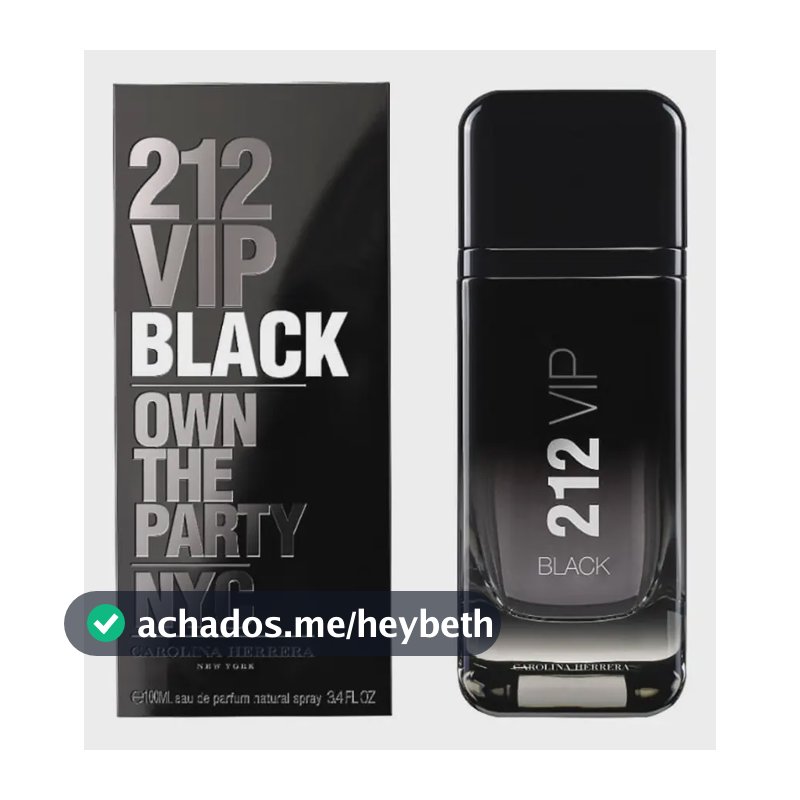 Perfume 212 Vip Black 200 Ml Carolina Herrera Edp Masculino