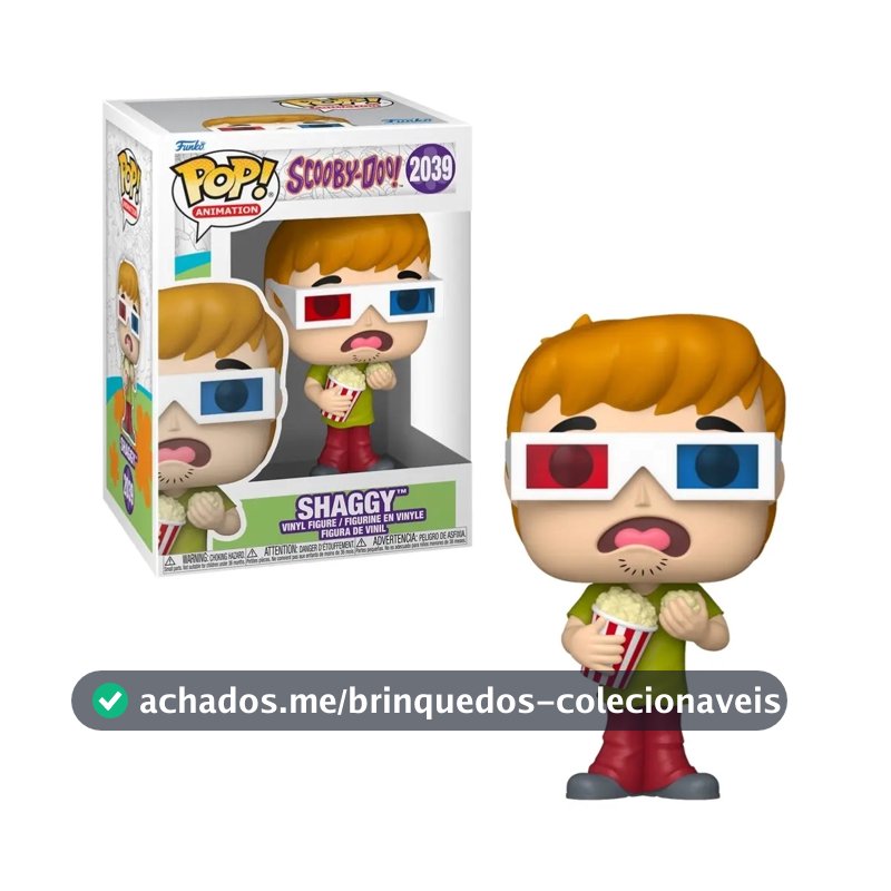 Boneco Funko Pop! Scooby Doo - Salsicha Com Óculos 3d candide