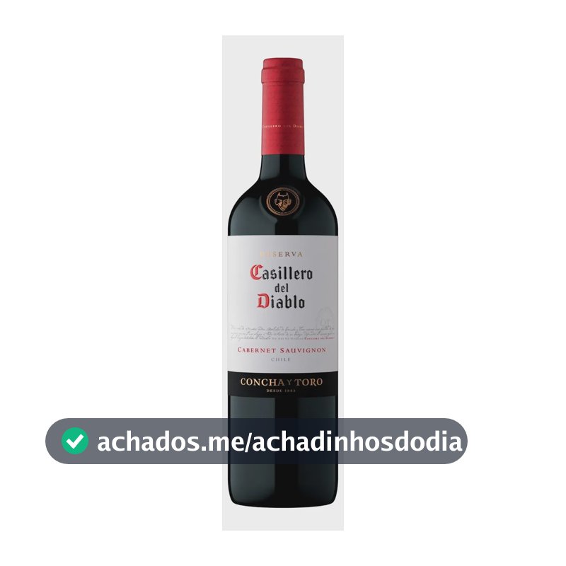 Vinho Chileno Tinto Seco Reserva Casillero del Diablo Cabernet Sauvignon 750ml