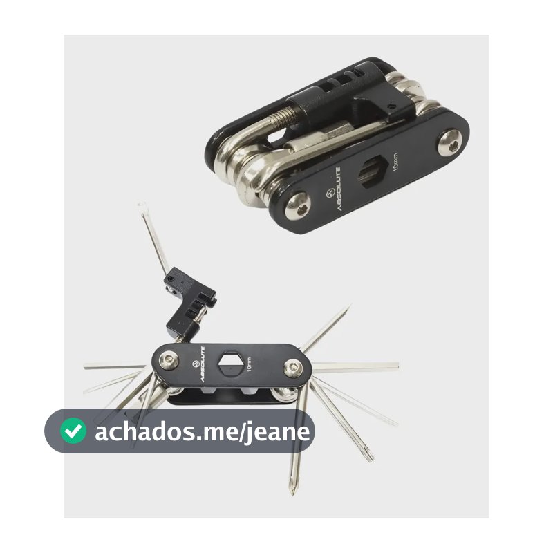 Canivete Kit Ferramentas Absolute Tk15 184g 15 Funcões Prateado