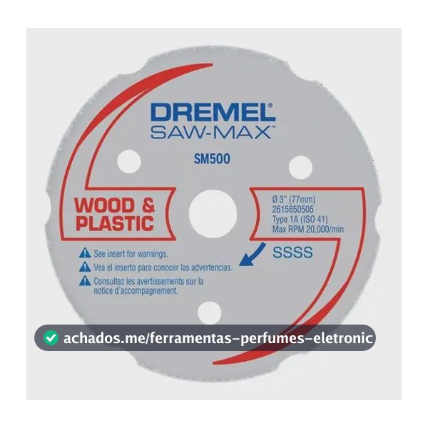 Disco De Corte De Serra Multiuso Dremel Sm500 Dsm500 Max