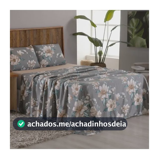 Jogo De Lençol King Micropercal 4 Peças Estampado 400 Fios