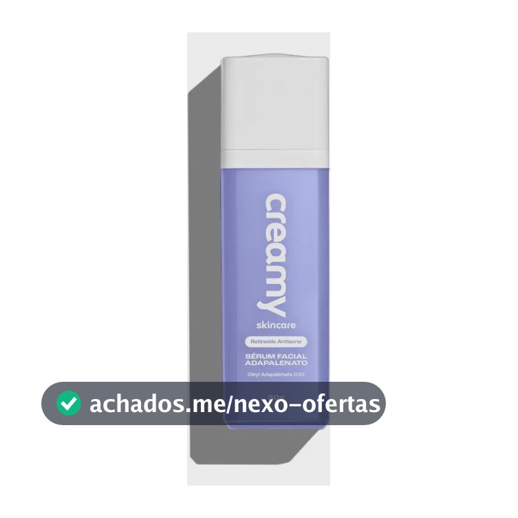 Creamy Skincare Sérum Adapalenato 0,5% 30g | Antiacne Com Retinoide Avançado, Reduz Acne, Poros Dilatados E Vermelhidão | Peles Sensíveis, Uso Noturno