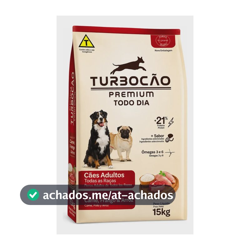 Ração Premium Turbocão Todo Dia 15kg Para Cães Adultos