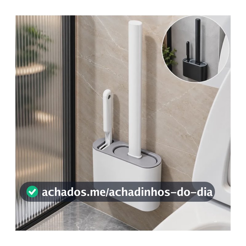 Escova De Silicone Para Vaso Sanitário 2em1 Para Banheiro Sortidos