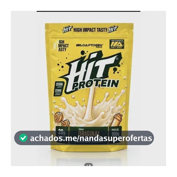 Whey Hit Protein Adaptogen 900g Sabor Original