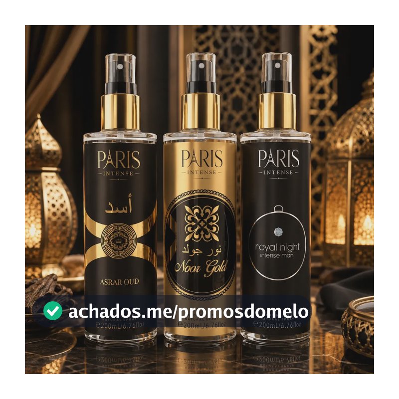 Kit Body Splash Arabe C/3un 200ml Masculino Amadeirado