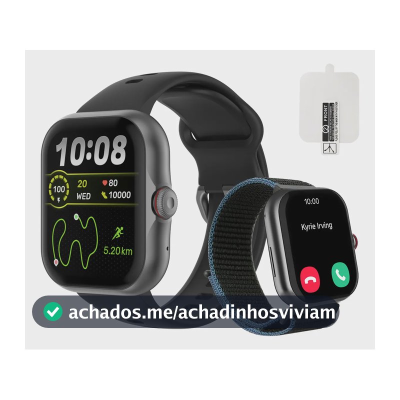 Smartwatch Bettdow Fb055 1.85" Esportivo Ia Gps 3atm Música Preto