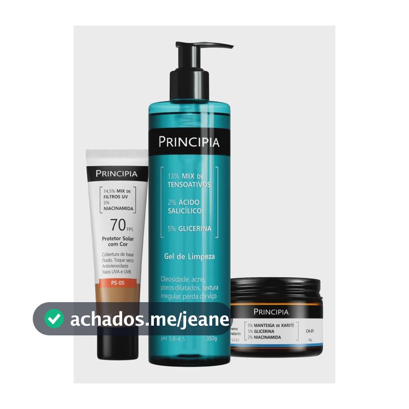 Principia Kit Protetor Cor 4.0 + Limpeza + Hidrata