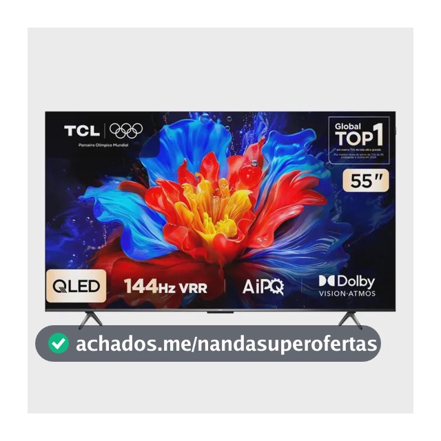 Smart TV TCL 55 Polegadas QLED 4K P8K WiFi Bluetooth Google TV 144Hz HDR10+ Dolby Atmos Vision 55P8K