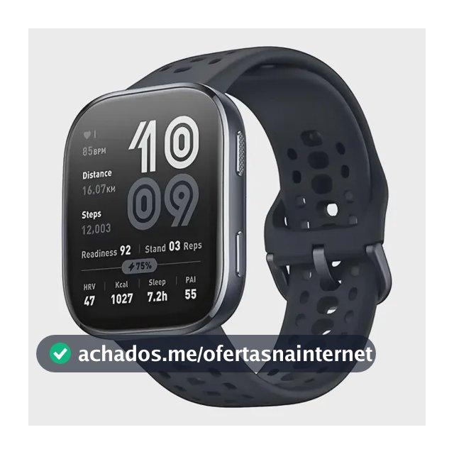 Smartwatch Amazfit Bip 6 Global com GPS, Alexa e Tela AMOLED 1.97"