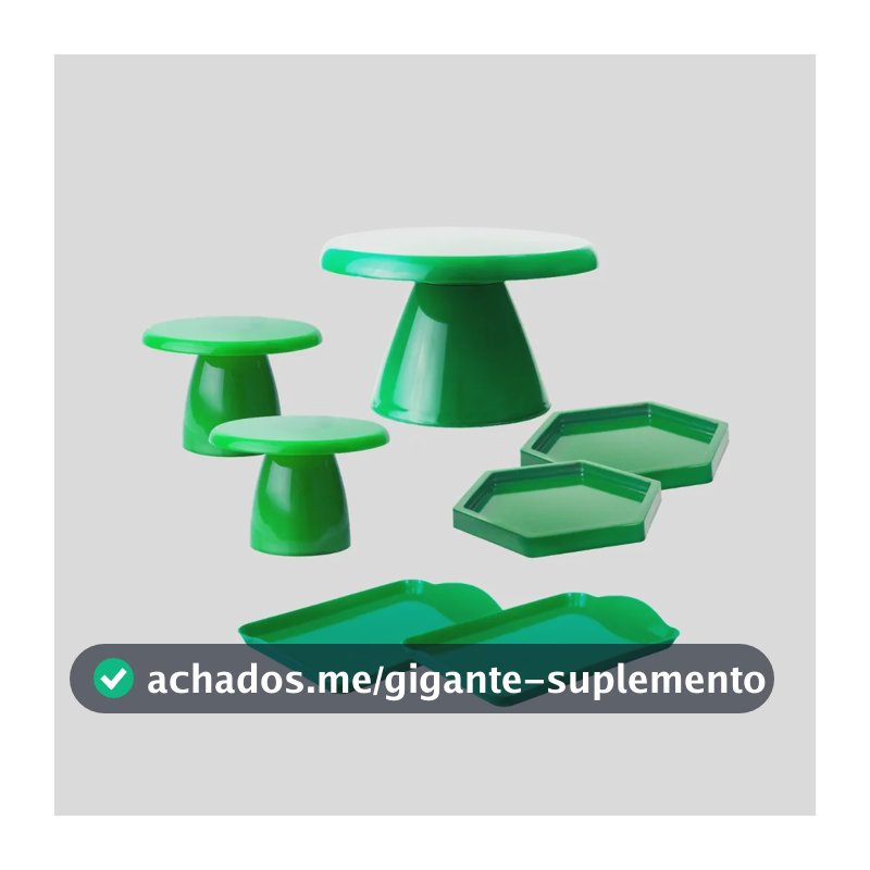Kit 1 Boleira Slim , 2 Mini Cake, 2 Band 20x13, 2 Sextavada Verde