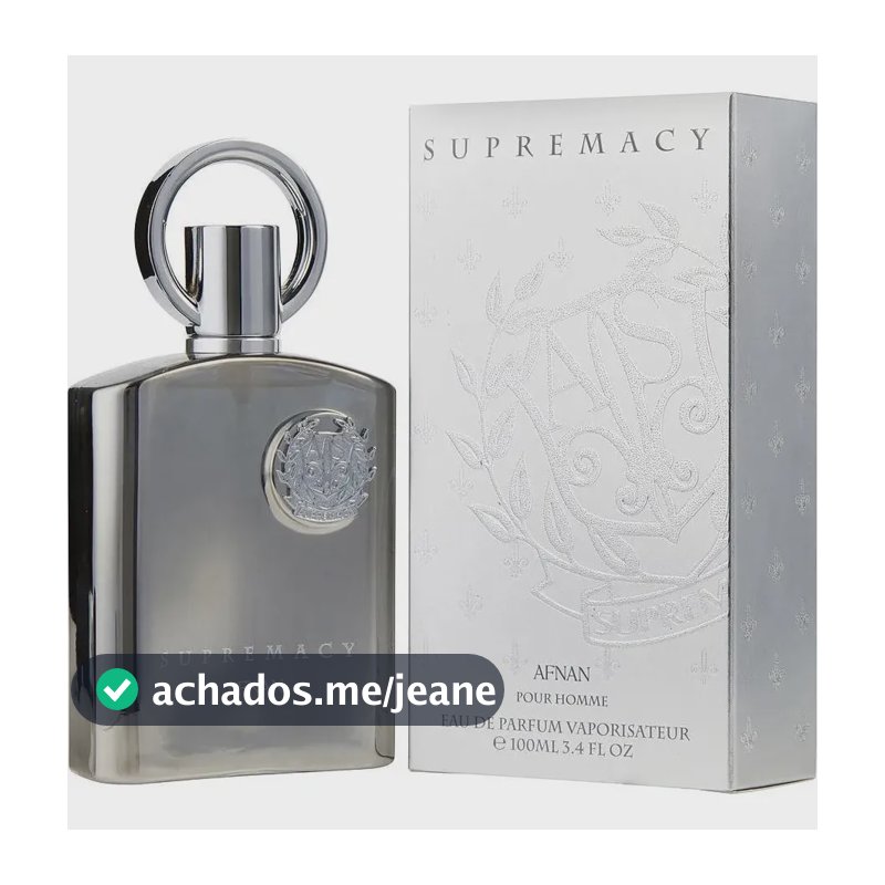 Perfume Supremacy Silver Afnan 100 Ml Masculino