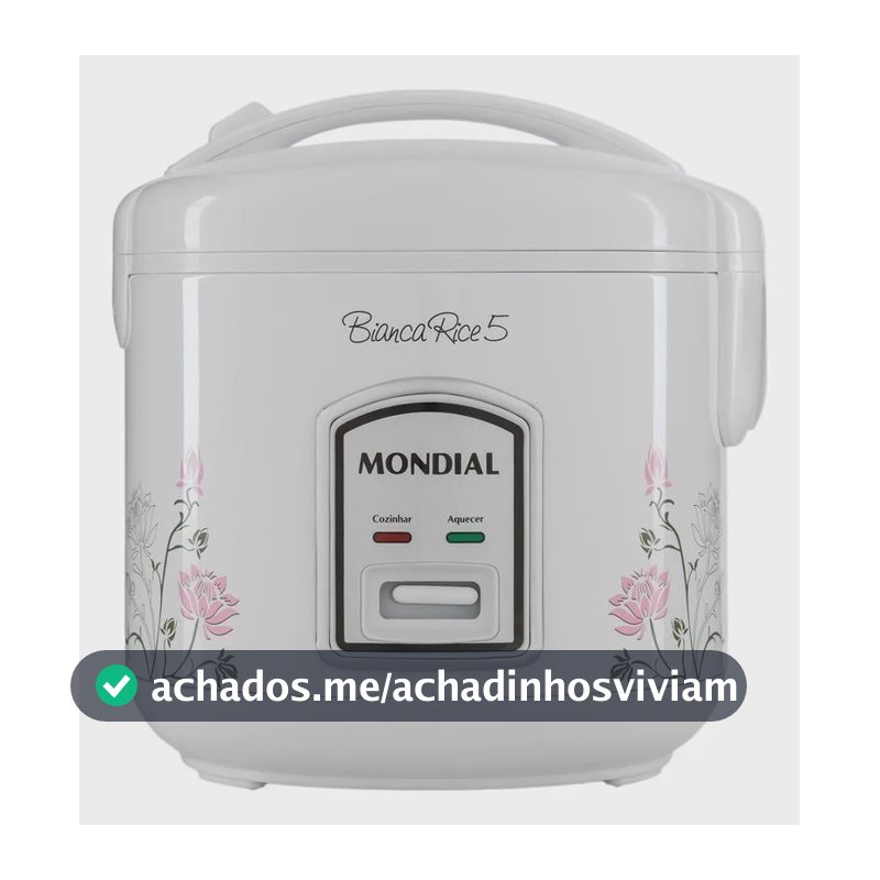 Panela De Arroz Elétrica Mondial Bianca Rice Npe-05-5x 400w Branco 110v