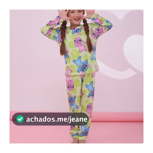 Pijama Menina Personagem Festa Modinha Longo