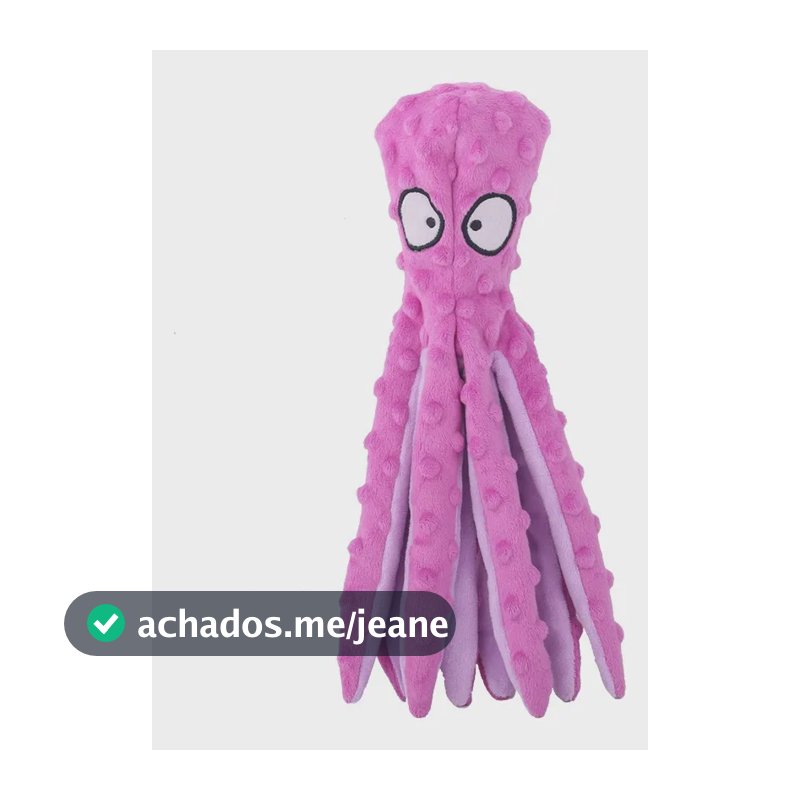 Polvo De Pelúcia Para Pets  Brinquedo Interativo Com Som Lilás Polvo