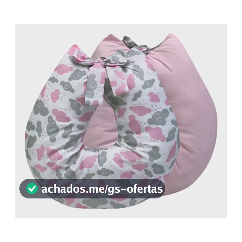 Almofada De Amamentacao Bebe Travesseiro Maternidade Lavavel