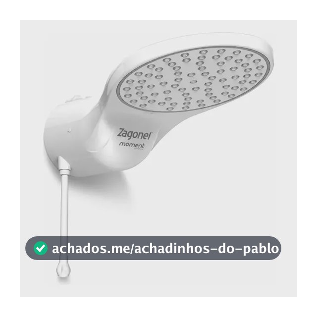 Chuveiro Eletrônico Zagonel Moment 7500W Branco
