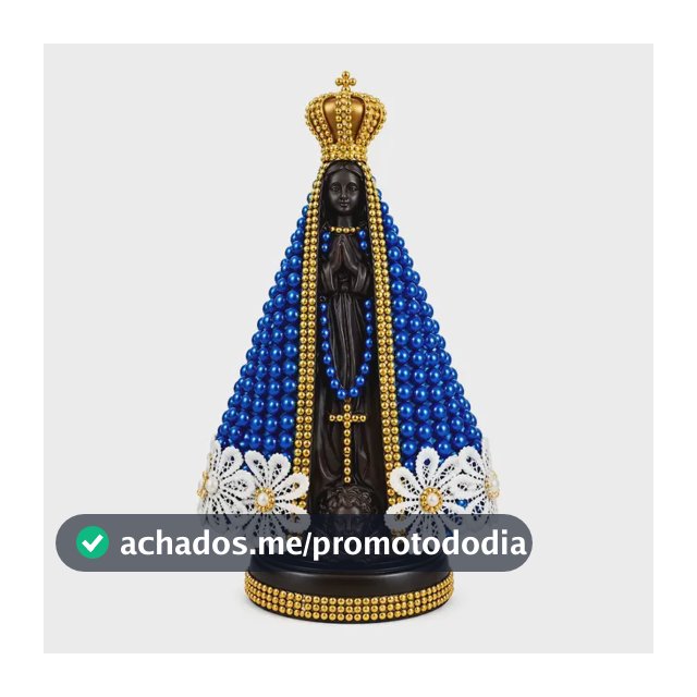 Imagem Nossa Senhora Aparecida Com Pérola 25cm