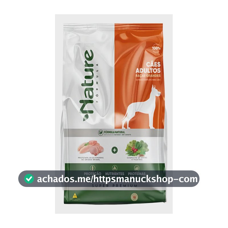 NATURE FORMULA Cão Adulto Raças Grandes 15kg