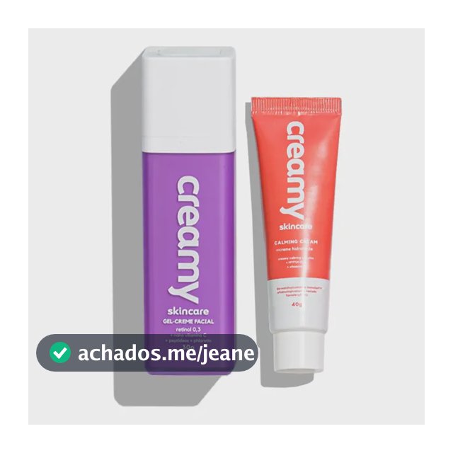 Kit Creamy Anti-idade Calming Cream + Retinol | Renovação, Textura Suave E Pele Sem Irritação