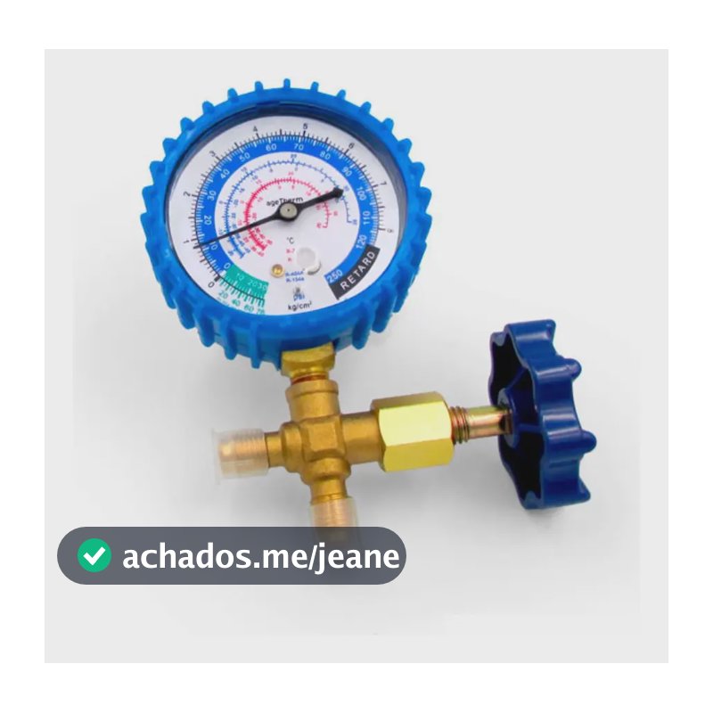 Manifold Baixa Agetherm 1 Via Simples Para Gás R12/R22/R134A/R404A AGT-MF20