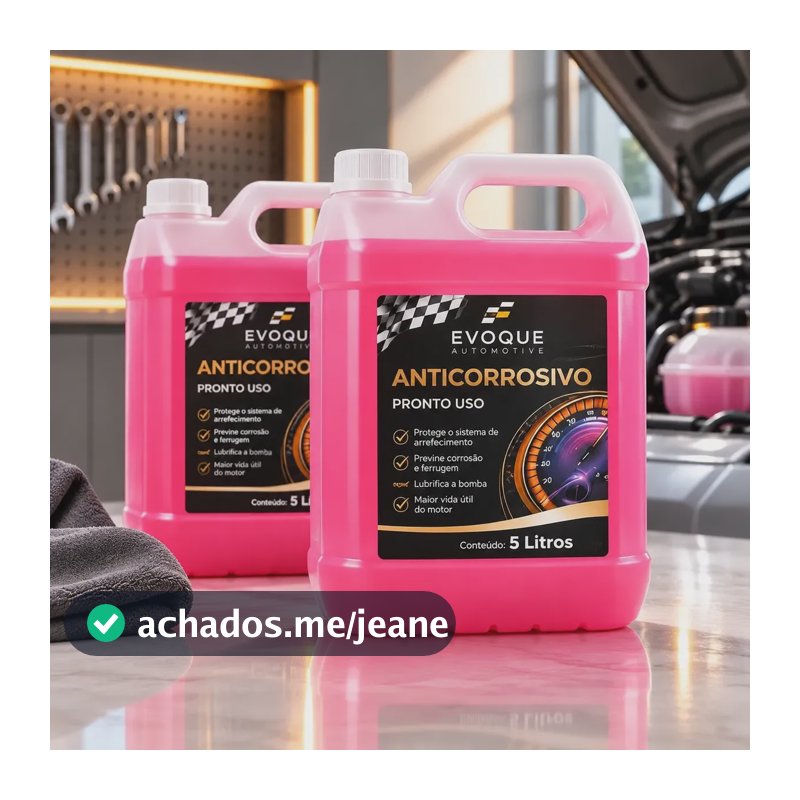 Kit 2 Aditivo Rosa Pronto Uso Orgânico 5l Proteção Radiador Fluido Rosa