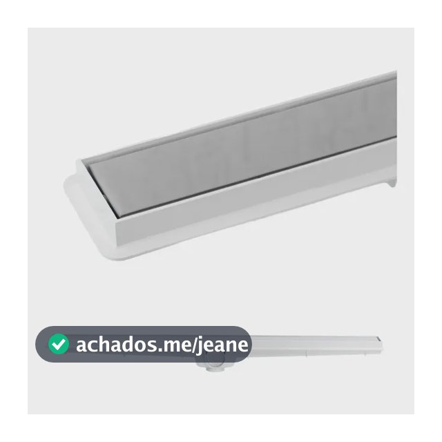 Ralo Linear Oculto Invisível Inox Sifonado 6x90 Cm Banheiro