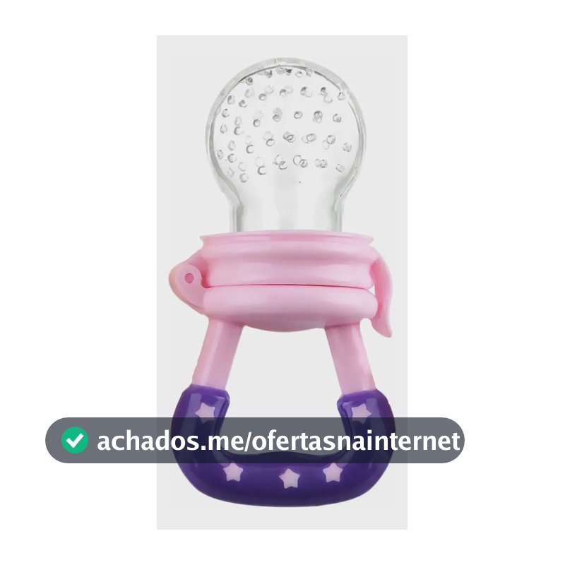 Kit 2 Chupeta Alimentadora Silicone Rosa Para Frutas Bebê Rosa