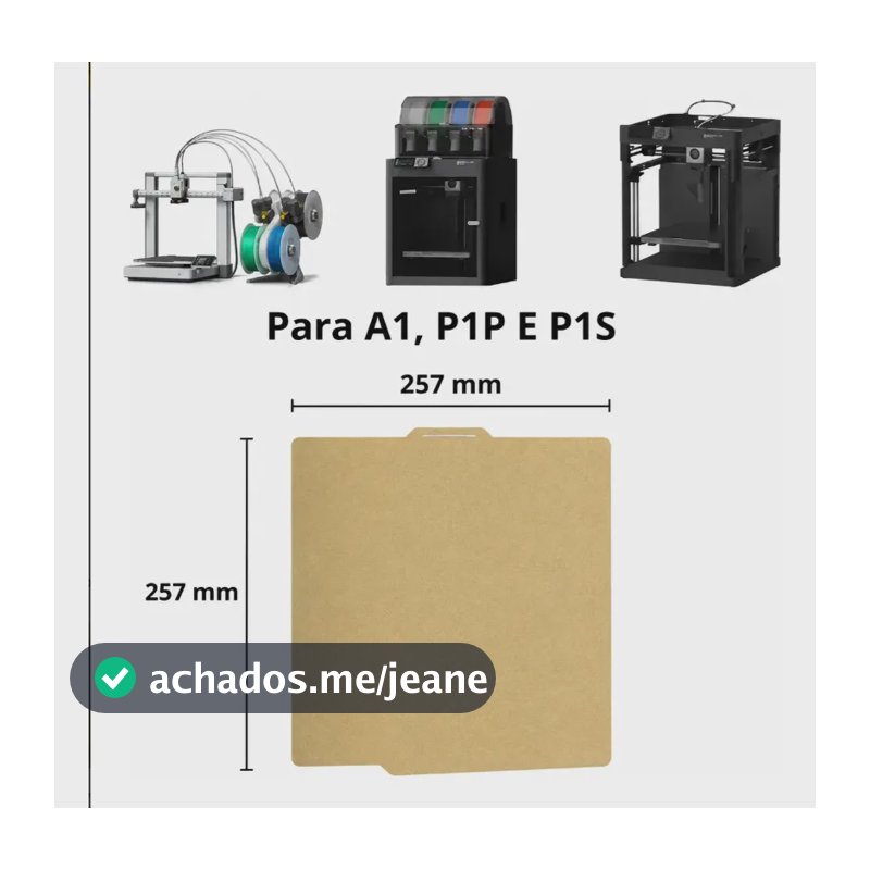 Placa Pei Texturizada Compatível Bambulab A1 X1 X1c P1p P1s