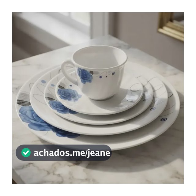 Aparelho De Jantar Com Xícaras De Chá Opaline 20 Peças