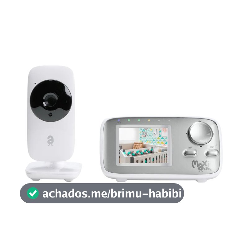 Babá Eletrônica Monitor 2.4 Sem Fio Zoom Baby On Maxi Baby