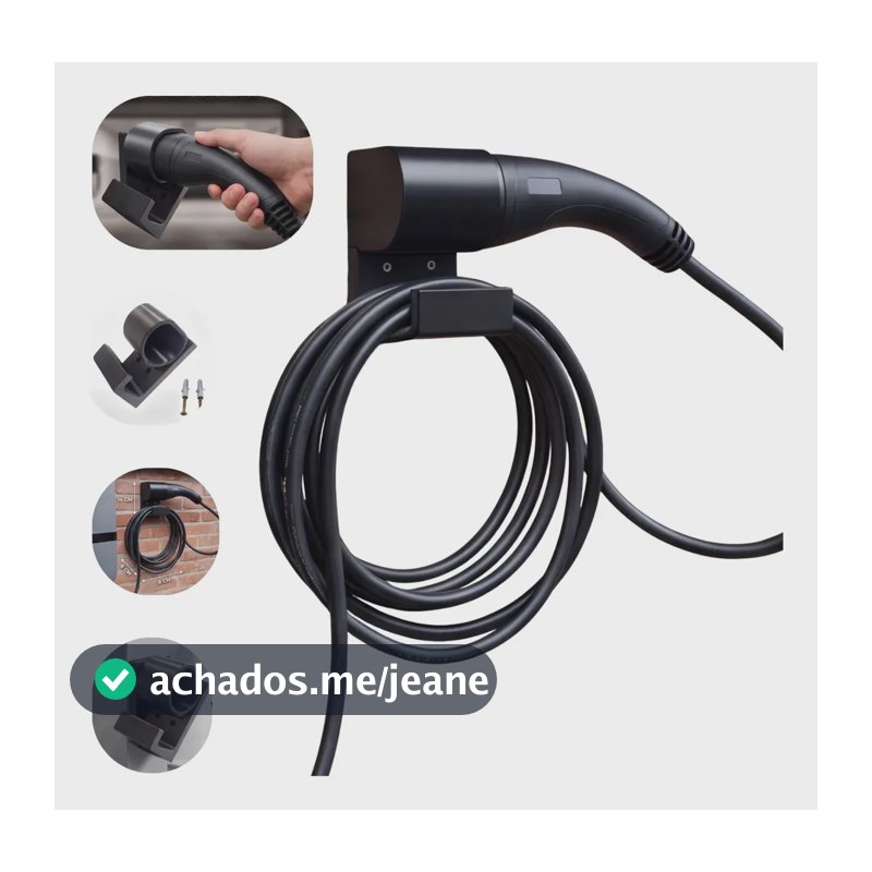 Suporte Cabo Carro Veículo Elétrico Ev Byd Gwm Volvo Tipo 2