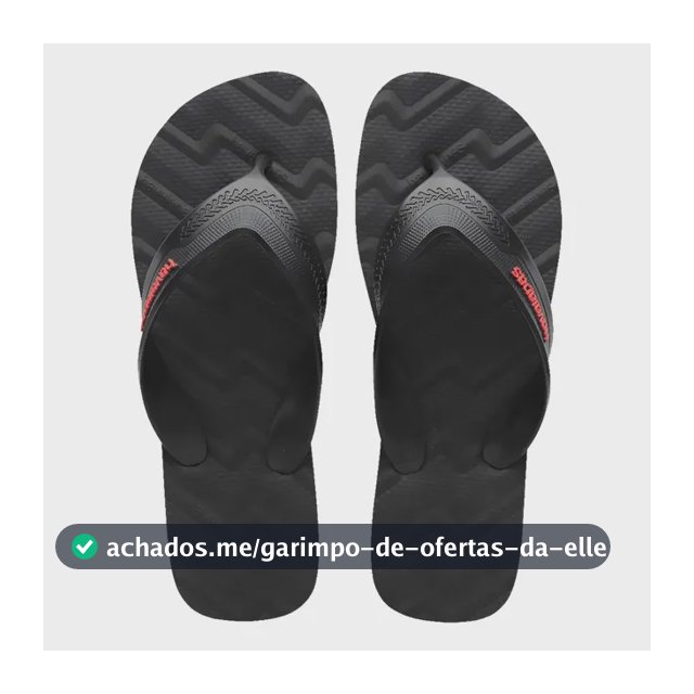 Chinelo Havaianas Masculino Track Waves Lançamento Preto