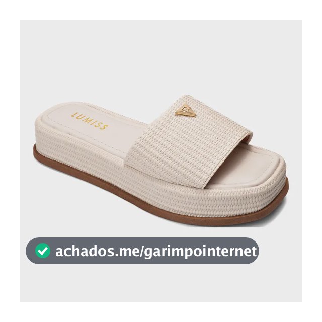 Sandália Tamanco Feminino Flatform Confortável Juta