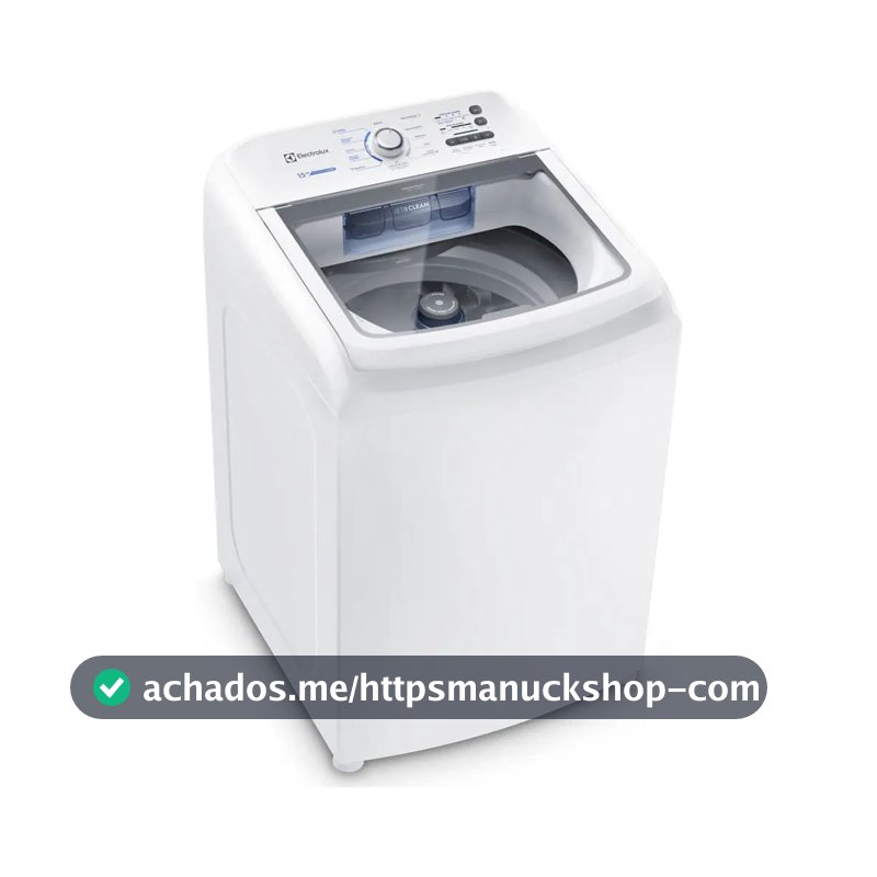 Máquina de Lavar Electrolux 15kg Branca Essential Care com Cesto Inox e Jet&Clean LED15