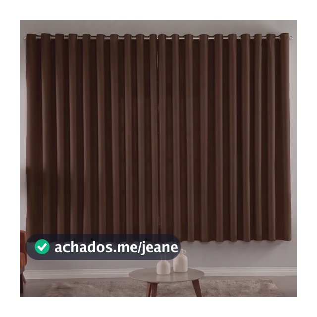 Cortina Blackout Em Tecido 2,00x1,80 Corta Luz Preta