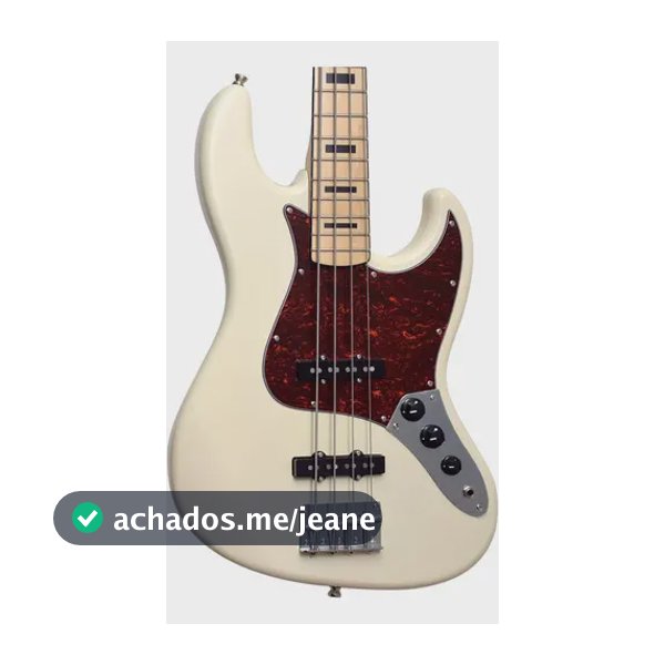 Contra Baixo Tagima Tjb4-s 4 Cordas Jazz Bass Owh Cor Olympic White Orientação Da Mão Destro