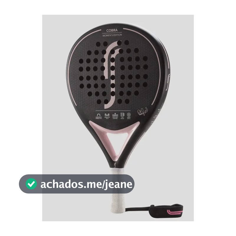 Raquete Padel Controle Robin Söderling Cobra Women's Preto Rosa