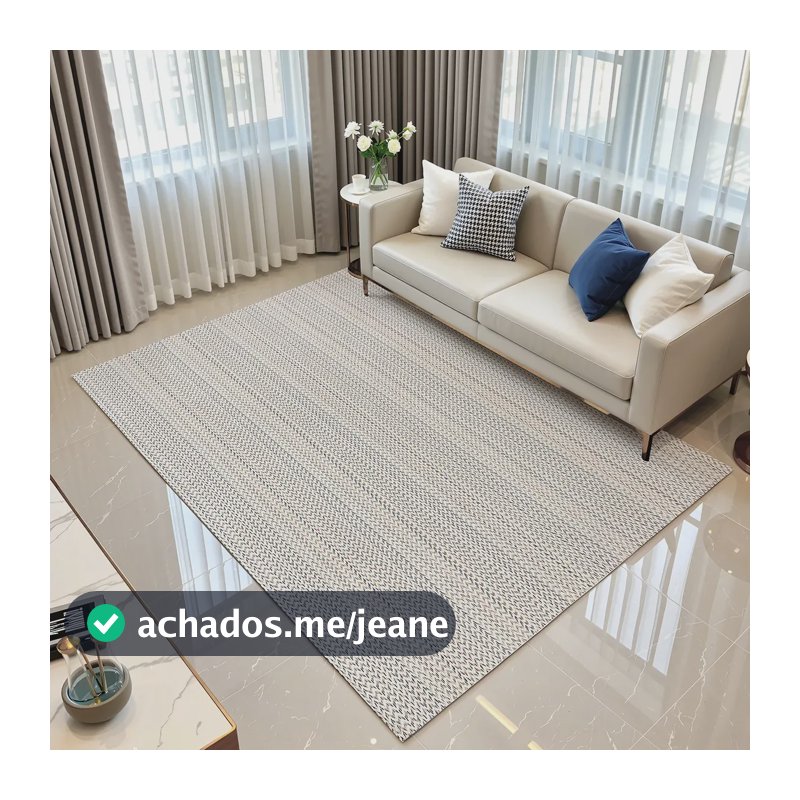 Tapete Sala Quarto Infantil Zig Zag Rústico Colorido 2,00 X 1,40m Antiderrapante Prático 100% Algodão Natural Decorativo