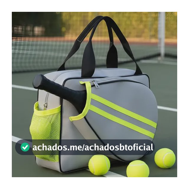 Bolsa Beach Tennis Lona Raqueteira Raquete Top Estilo Praia