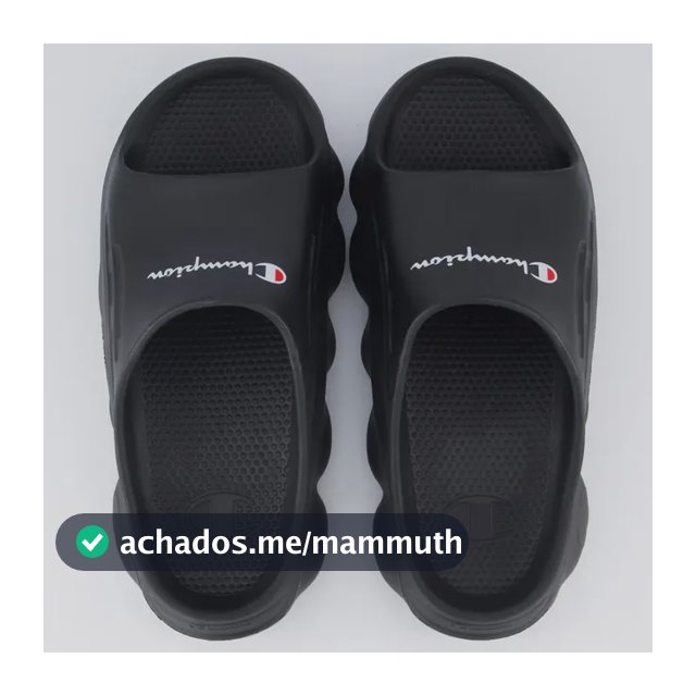 Chinelo Champion Nuvem Spheric Ii Script Preto
